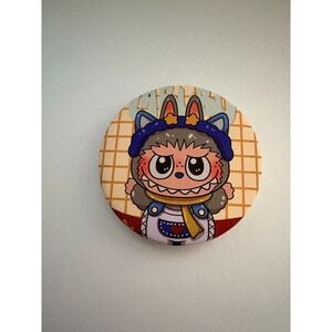 Yellow MONSTER Cosmetic Compact Mirror - NWOT